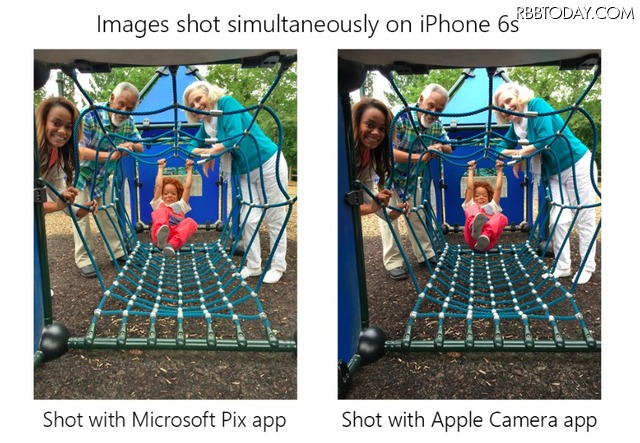 Microsoft、自動補正AI搭載のiPhone向けカメラアプリ「Pix」リリース