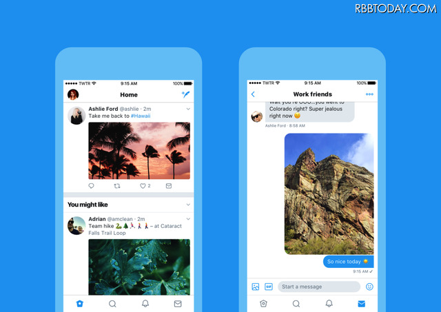 Twitterがデザイン＆ユーザーインターフェイスを変更
