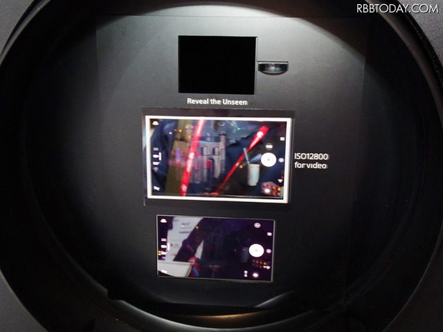現在開発中のデュアルレンズカメラ用センサーの実力を紹介する技術展示